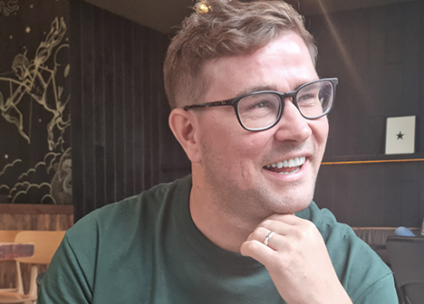 Mark smiling