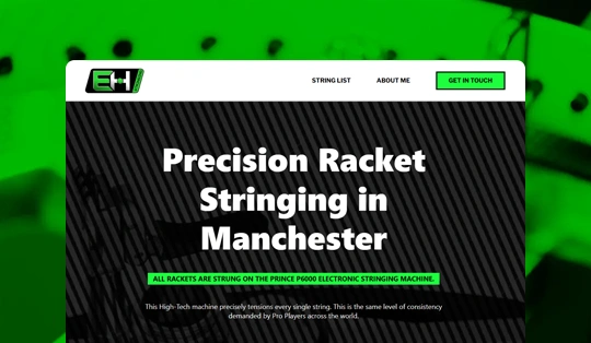 EH Stringing Featured Image of website and string background